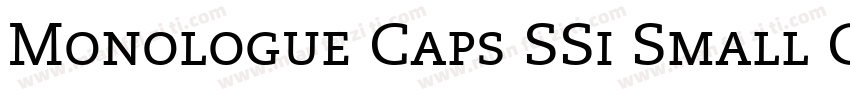 Monologue Caps SSi Small Caps字体转换